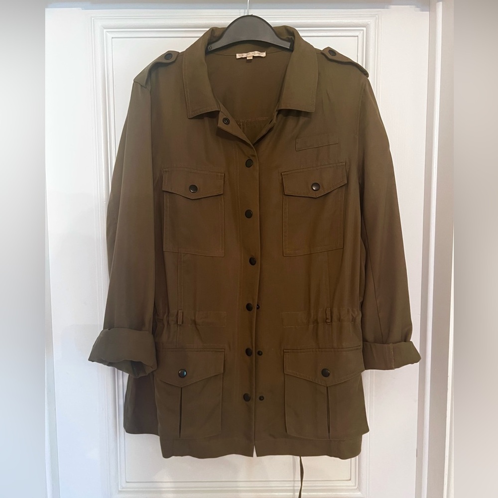 Women's Olive Military-style Blouse by Gold Hawk